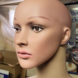 Lifelike Mannequin with Makeup